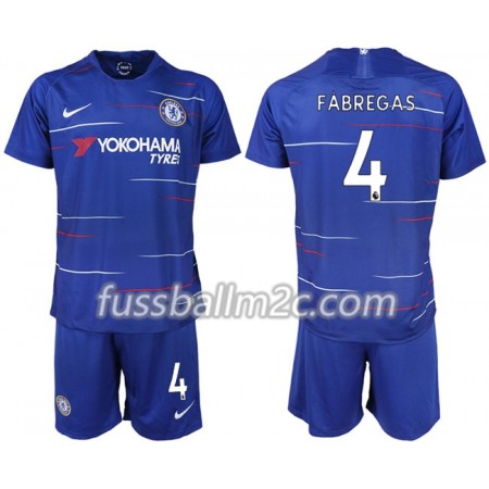 Fußballtrikots Chelsea FABREGAS 4 Kinder Heim Trikotsatz 2018-2019